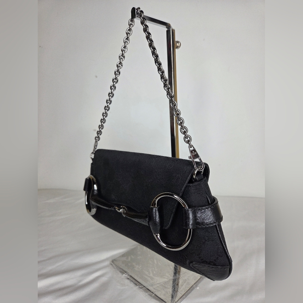 Gucci Horsebit Chain cloth handbag - Picture 2 of 13